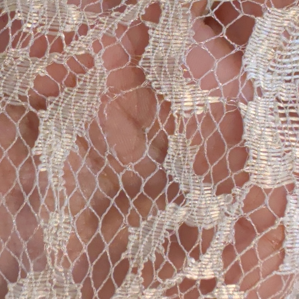 VINTAGE NU MODE cream lace dress - size small - Picture 15 of 16